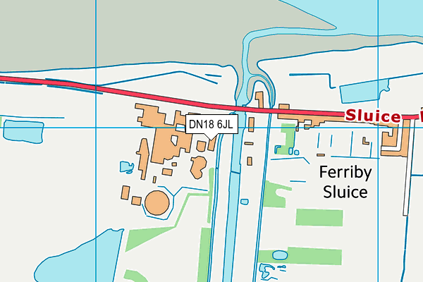 Cemex Uk Cement Football Field map (DN18 6JL) - OS VectorMap District (Ordnance Survey)
