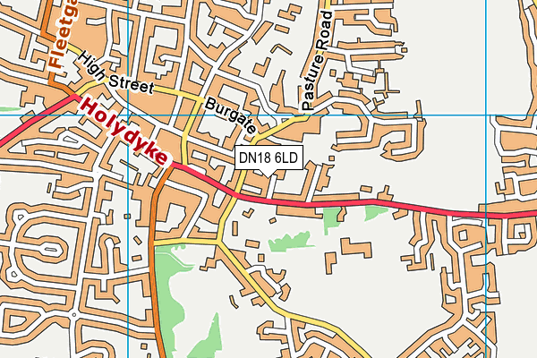 DN18 6LD map - OS VectorMap District (Ordnance Survey)