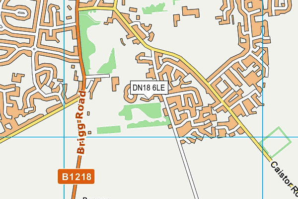 DN18 6LE map - OS VectorMap District (Ordnance Survey)