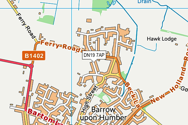 John Harrison C of E Primary School map (DN19 7AP) - OS VectorMap District (Ordnance Survey)