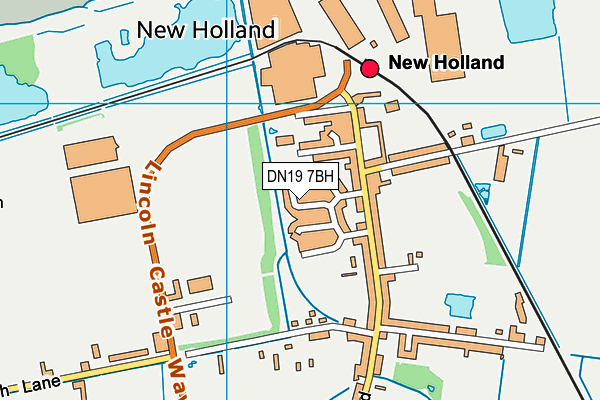 DN19 7BH map - OS VectorMap District (Ordnance Survey)