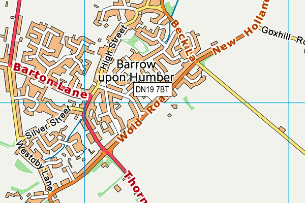 DN19 7BT map - OS VectorMap District (Ordnance Survey)