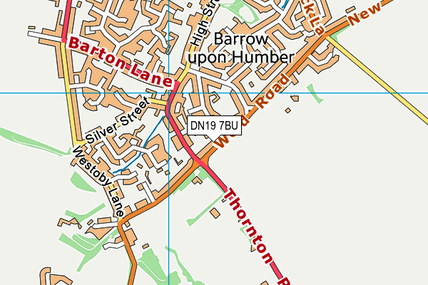 DN19 7BU map - OS VectorMap District (Ordnance Survey)