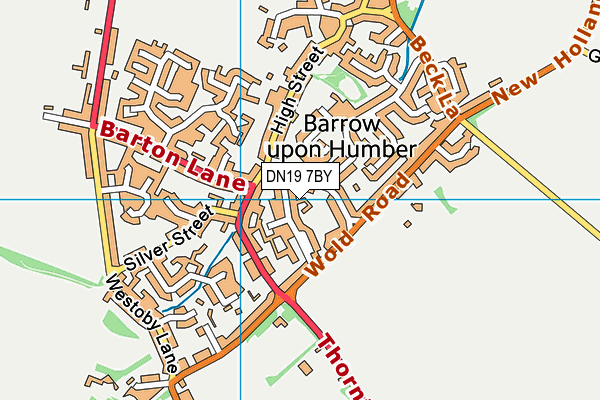 DN19 7BY map - OS VectorMap District (Ordnance Survey)