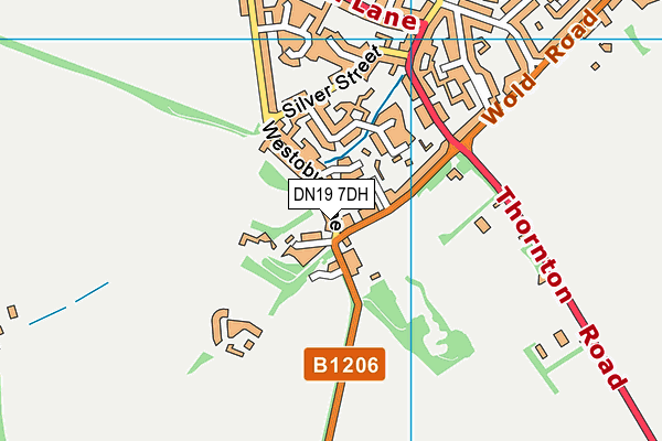 DN19 7DH map - OS VectorMap District (Ordnance Survey)