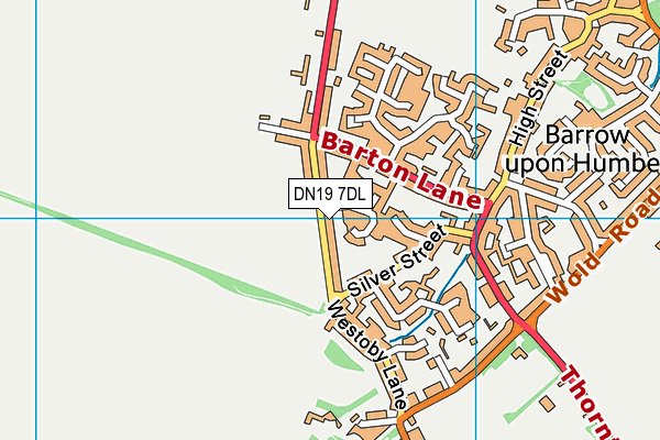 DN19 7DL map - OS VectorMap District (Ordnance Survey)