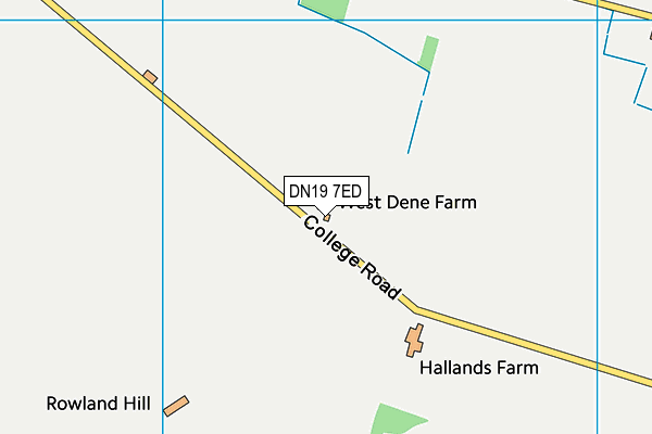 DN19 7ED map - OS VectorMap District (Ordnance Survey)