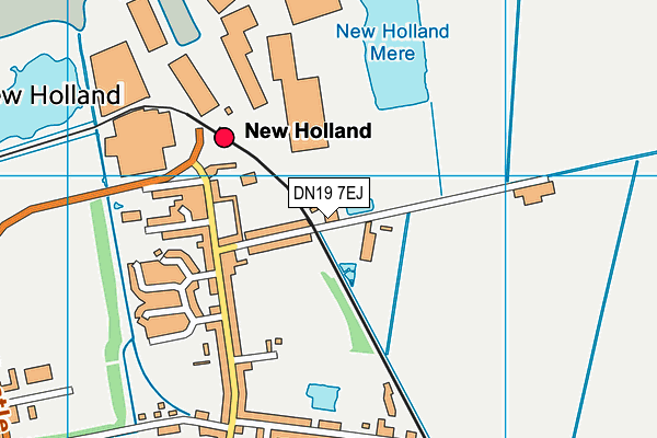 DN19 7EJ map - OS VectorMap District (Ordnance Survey)