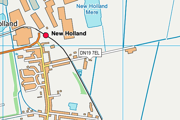DN19 7EL map - OS VectorMap District (Ordnance Survey)