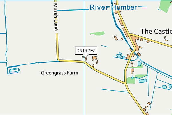 DN19 7EZ map - OS VectorMap District (Ordnance Survey)