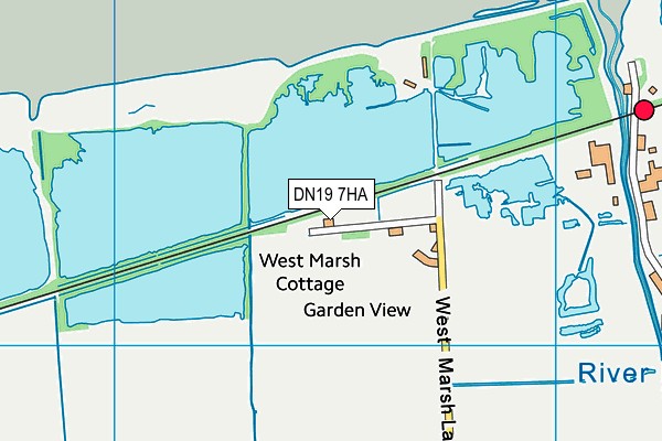 DN19 7HA map - OS VectorMap District (Ordnance Survey)