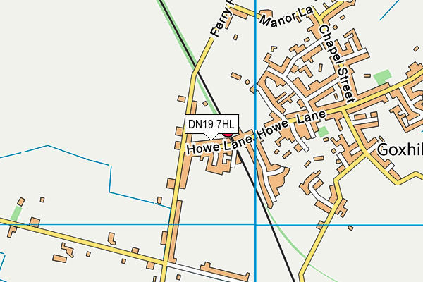 DN19 7HL map - OS VectorMap District (Ordnance Survey)