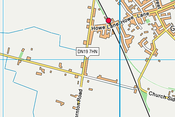DN19 7HN map - OS VectorMap District (Ordnance Survey)