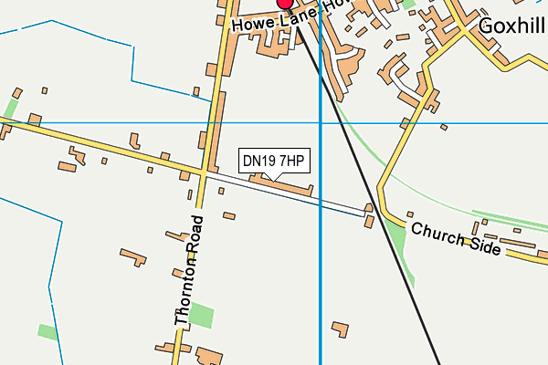 DN19 7HP map - OS VectorMap District (Ordnance Survey)