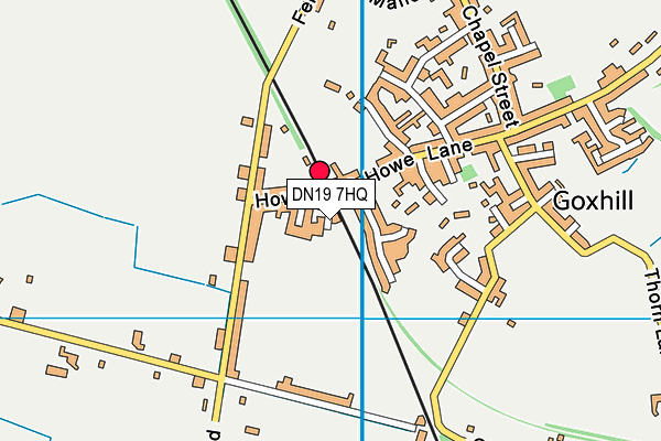 DN19 7HQ map - OS VectorMap District (Ordnance Survey)