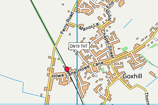 DN19 7HT map - OS VectorMap District (Ordnance Survey)