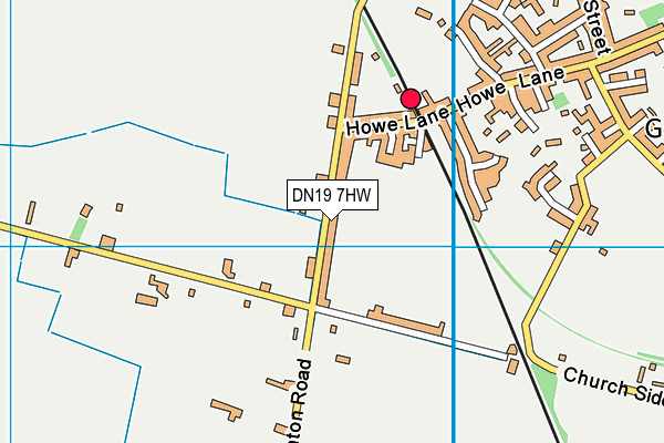 DN19 7HW map - OS VectorMap District (Ordnance Survey)