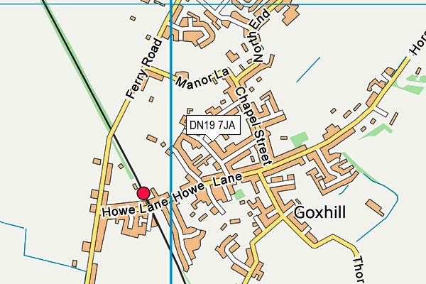 DN19 7JA map - OS VectorMap District (Ordnance Survey)
