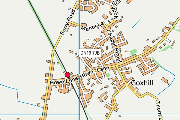 DN19 7JB map - OS VectorMap District (Ordnance Survey)