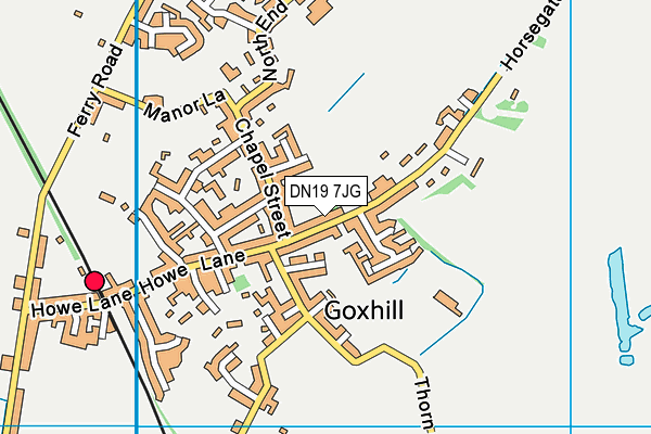 DN19 7JG map - OS VectorMap District (Ordnance Survey)