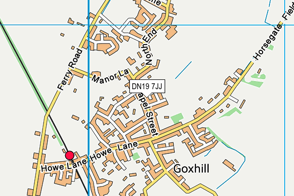 DN19 7JJ map - OS VectorMap District (Ordnance Survey)