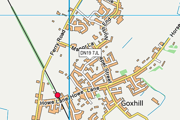 DN19 7JL map - OS VectorMap District (Ordnance Survey)