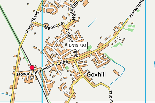 DN19 7JQ map - OS VectorMap District (Ordnance Survey)