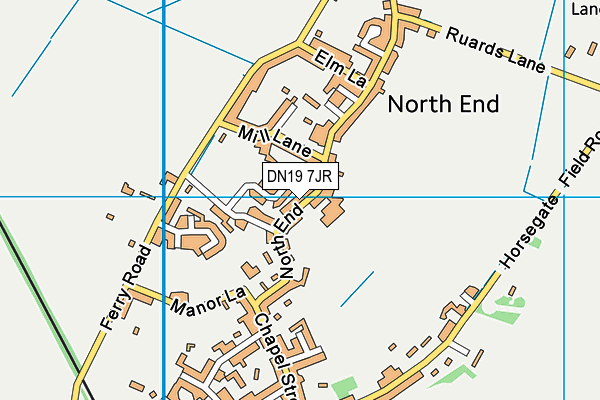 DN19 7JR map - OS VectorMap District (Ordnance Survey)