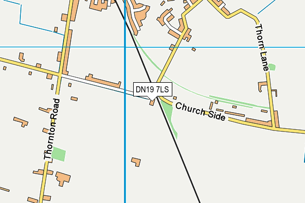 DN19 7LS map - OS VectorMap District (Ordnance Survey)