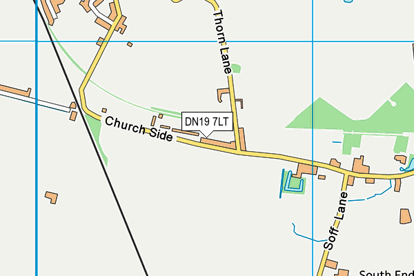 DN19 7LT map - OS VectorMap District (Ordnance Survey)