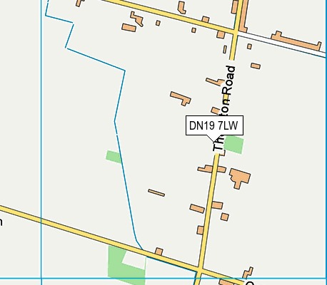 DN19 7LW map - OS VectorMap District (Ordnance Survey)