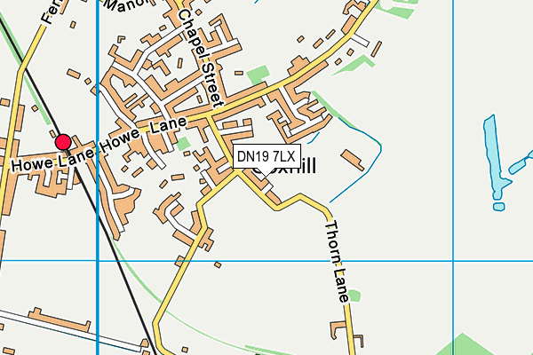 DN19 7LX map - OS VectorMap District (Ordnance Survey)