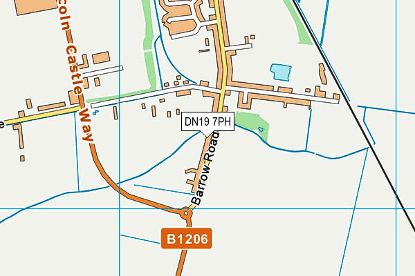DN19 7PH map - OS VectorMap District (Ordnance Survey)
