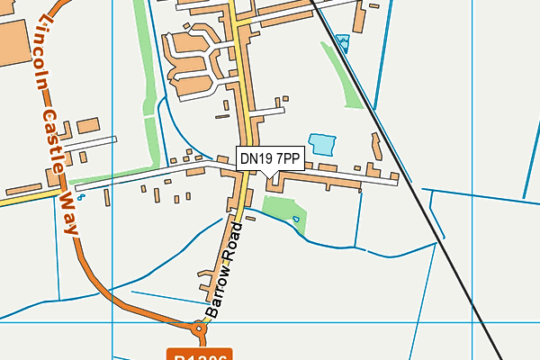DN19 7PP map - OS VectorMap District (Ordnance Survey)