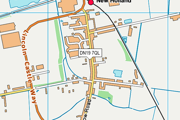 DN19 7QL map - OS VectorMap District (Ordnance Survey)