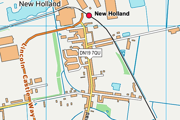 DN19 7QU map - OS VectorMap District (Ordnance Survey)