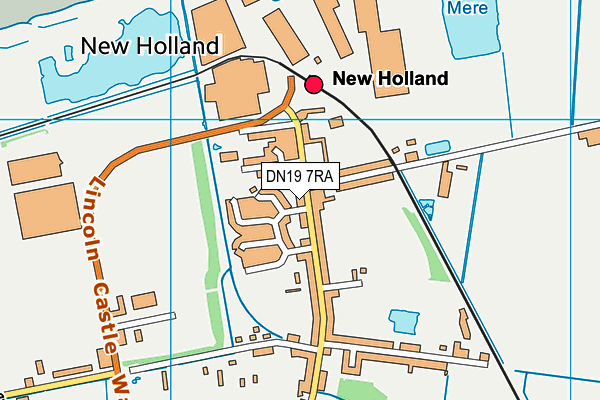 DN19 7RA map - OS VectorMap District (Ordnance Survey)