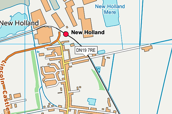 DN19 7RE map - OS VectorMap District (Ordnance Survey)