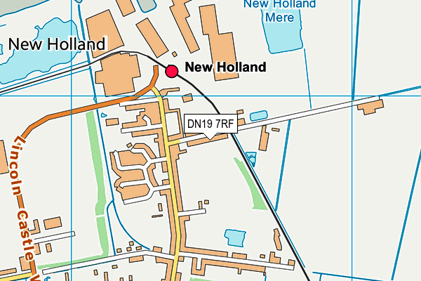 DN19 7RF map - OS VectorMap District (Ordnance Survey)