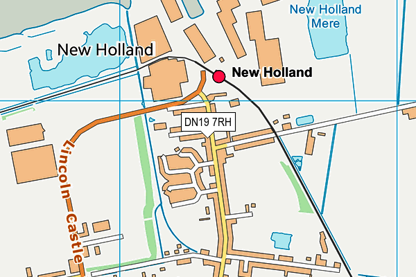 DN19 7RH map - OS VectorMap District (Ordnance Survey)