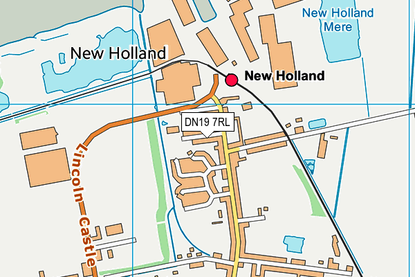 DN19 7RL map - OS VectorMap District (Ordnance Survey)