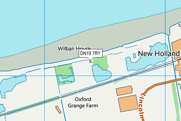 DN19 7RY map - OS VectorMap District (Ordnance Survey)