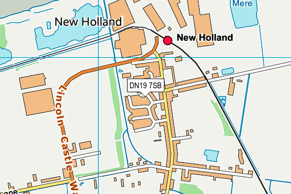 DN19 7SB map - OS VectorMap District (Ordnance Survey)