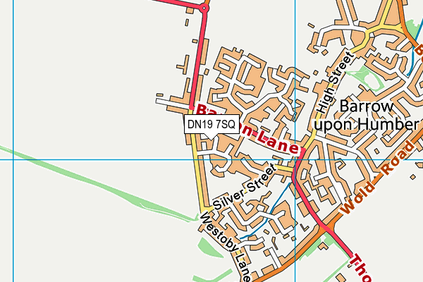 DN19 7SQ map - OS VectorMap District (Ordnance Survey)