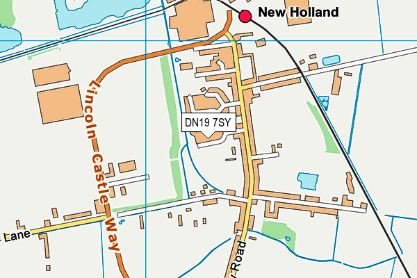 DN19 7SY map - OS VectorMap District (Ordnance Survey)