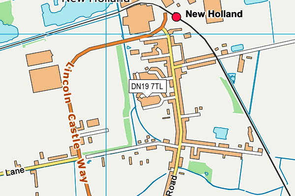DN19 7TL map - OS VectorMap District (Ordnance Survey)