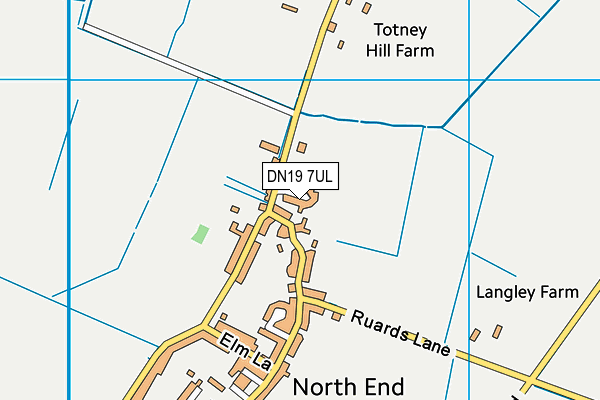 DN19 7UL map - OS VectorMap District (Ordnance Survey)