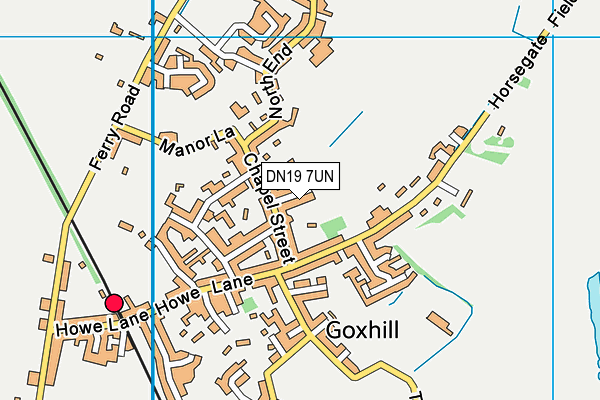DN19 7UN map - OS VectorMap District (Ordnance Survey)