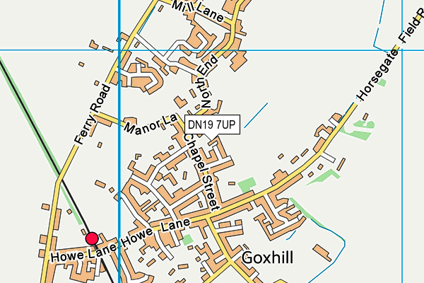 DN19 7UP map - OS VectorMap District (Ordnance Survey)