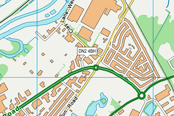 DN2 4BH map - OS VectorMap District (Ordnance Survey)